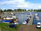 Kirchsee – Hafenpanorama vom Westufer